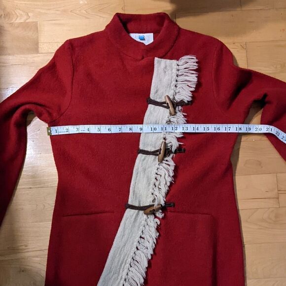 ANTHROPOLOGIE Sparrow Clancey Toggle Jacket Fringe Medium @B3 - Picture 13 of 14